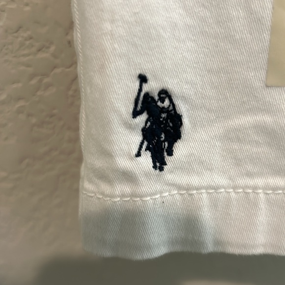 US polo ASSN white mens shorts size medium nwt - Picture 6 of 9